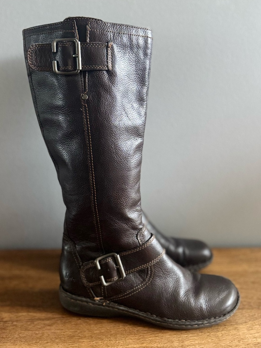 BOC BORN IN CONCEPT Leather Riding Style Boots Brown Women’s US 8.5 Euro 40 EUC